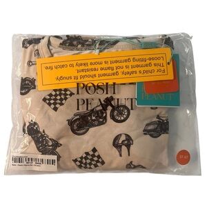 Posh Peanut Baker Long Sleeve Pajama Set 5T-6T NWT